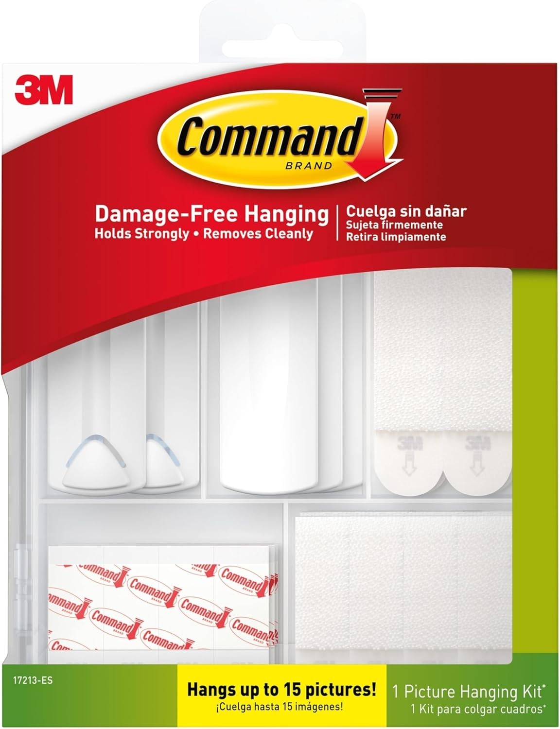 3M Command Damage Free Picture Hanging Kit Assorted Adhesive Strips and Hangers
