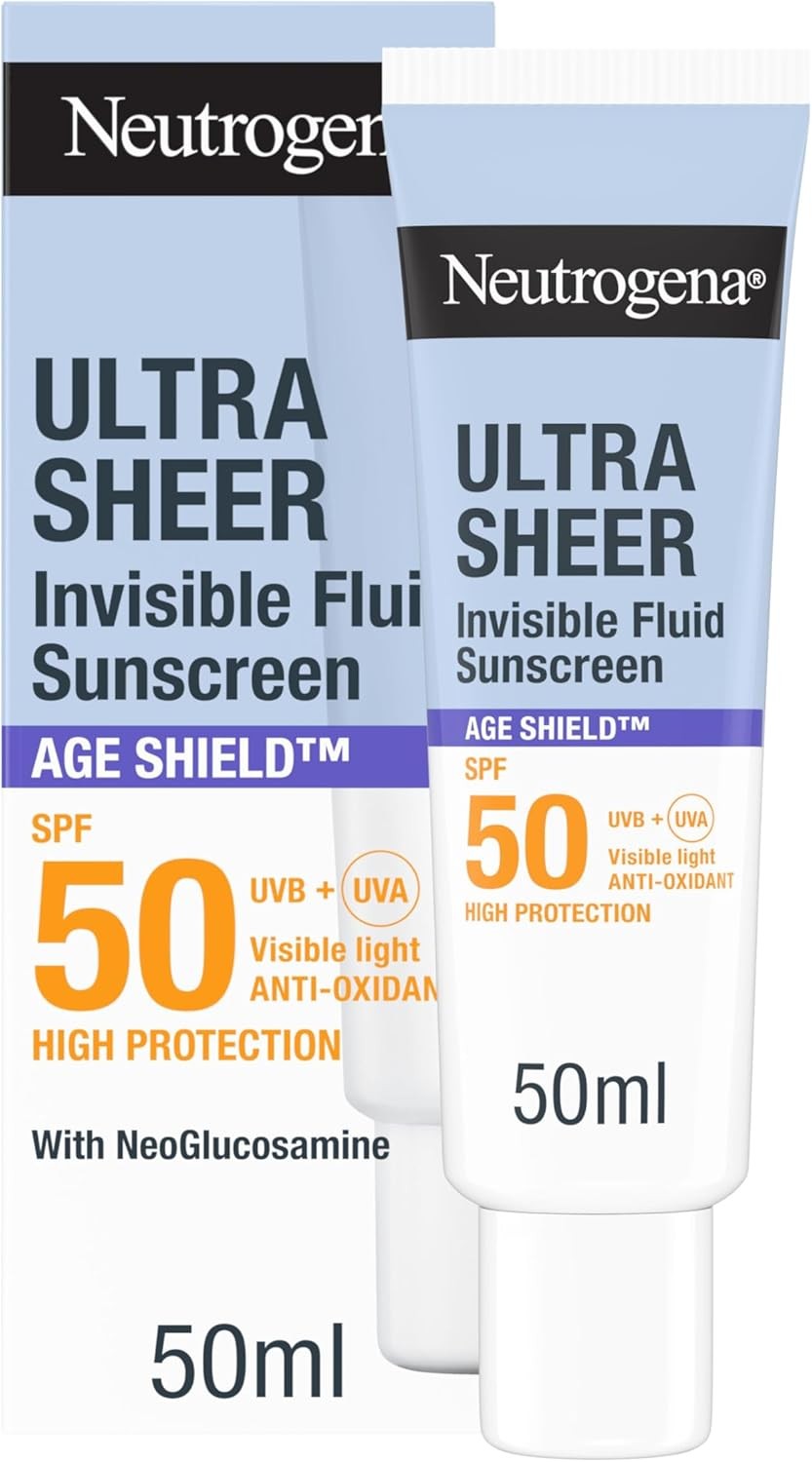 Neutrogena® Ultra Sheer Invisible Fluid Sunscreen Age Shield™ SPF50 50ml