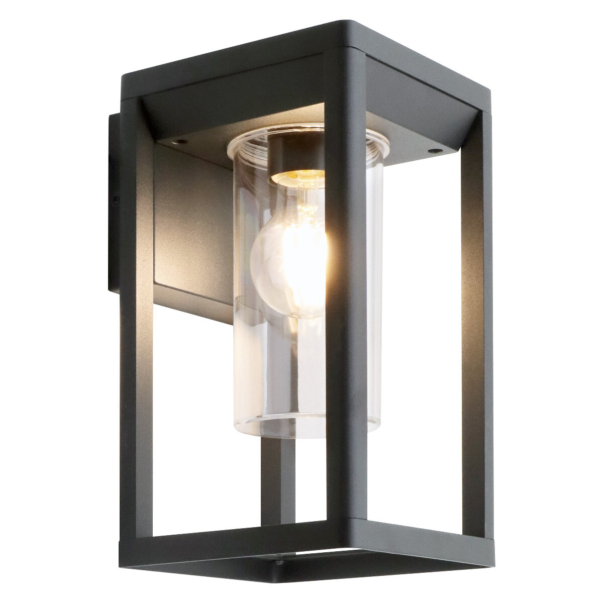 Outdoor Wall Light Clear Diffuser Rectangular Lantern ZLC376 with LED 4W Warm