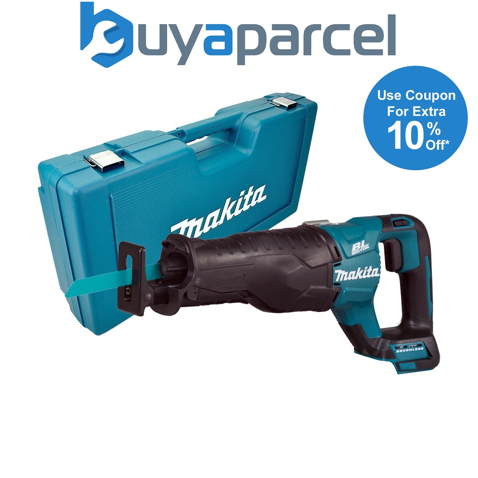 Makita DJR187Z 18v LXT Brushless Reciprocating Sabre Saw Bare Unit + Case