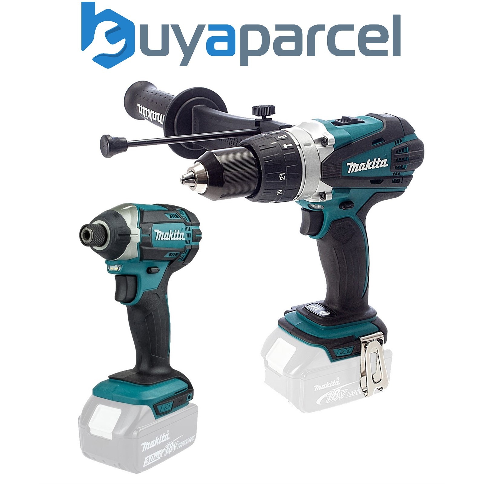 Makita DLX2145 18v LXT DHP458Z Combi Hammer Drill + DTD152 Impact Driver Bare