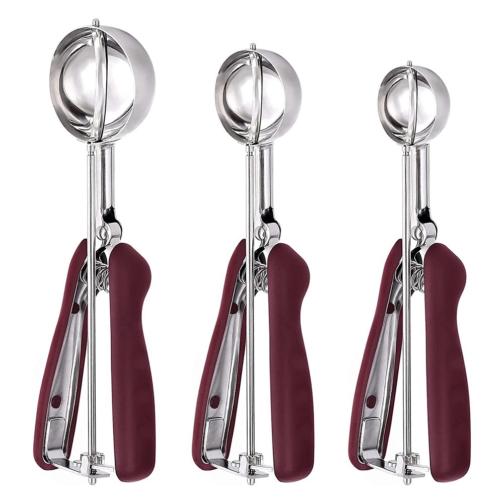 Cookie Scoop for Baking Set of 3, Ice Cream Scoop Stainless Steel, Cookie3260