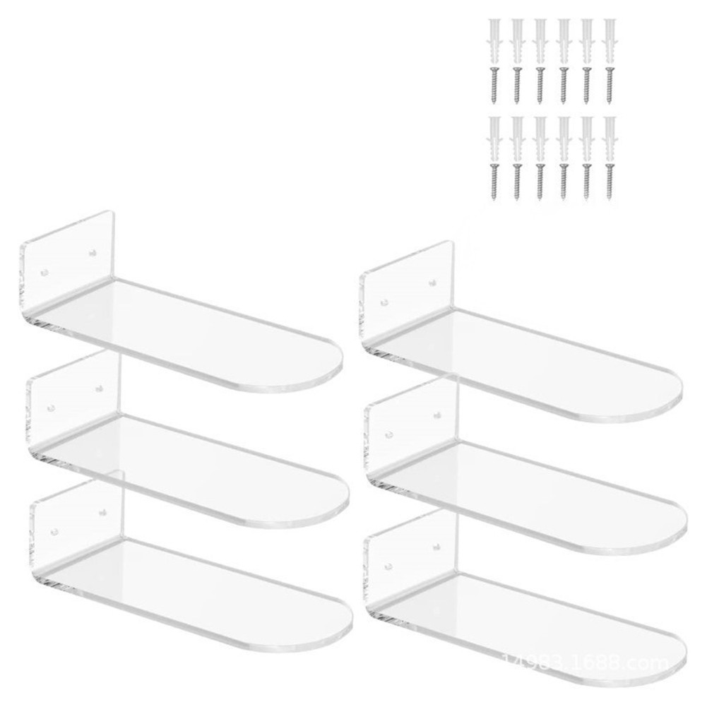 Plastic Floating Shoe Display Rack, Sports Shoe Wall-Mounted Storage Rack,8771