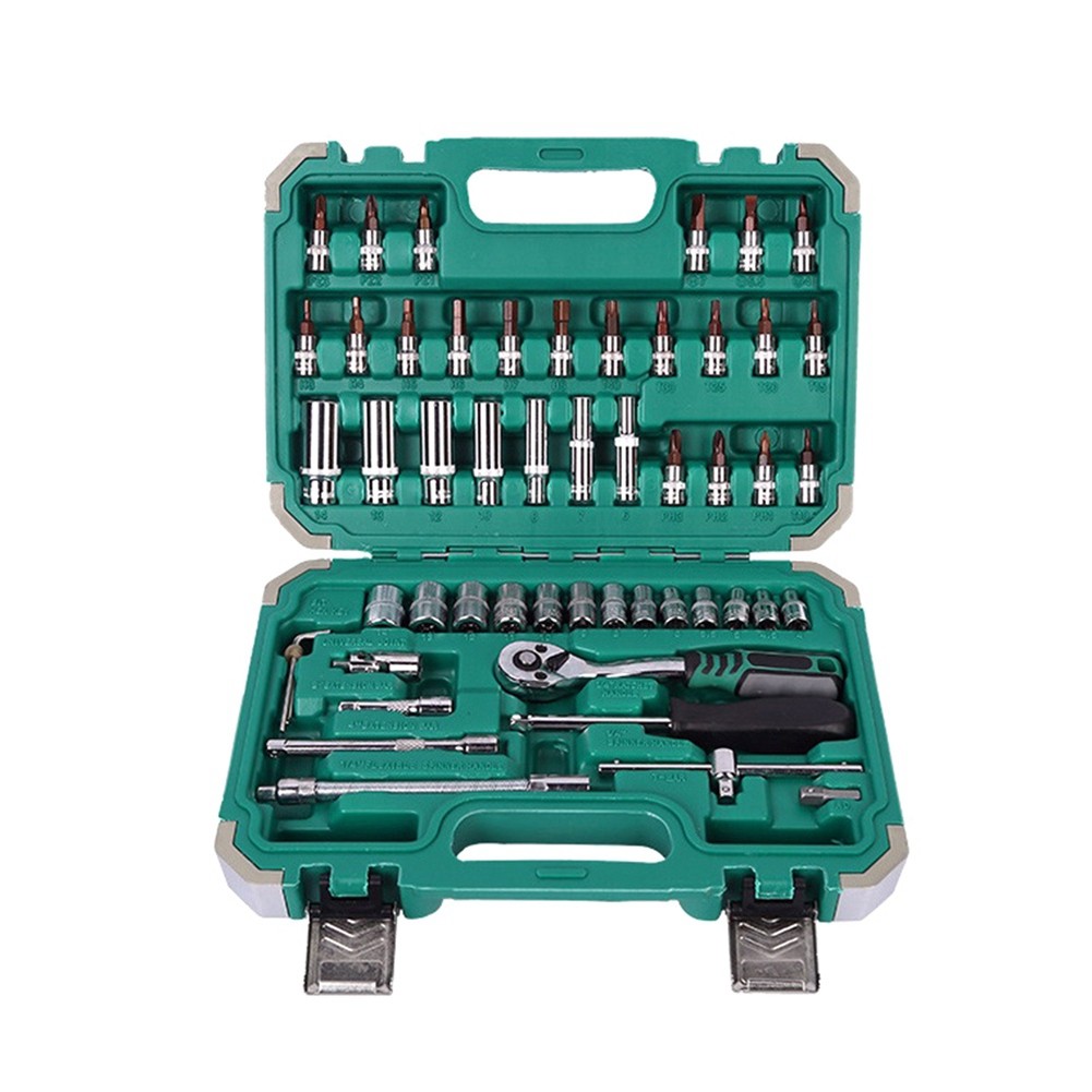 53-Piece Auto Repair Tool Set Ratchet Wrench Set Auto Repair Hardware3951