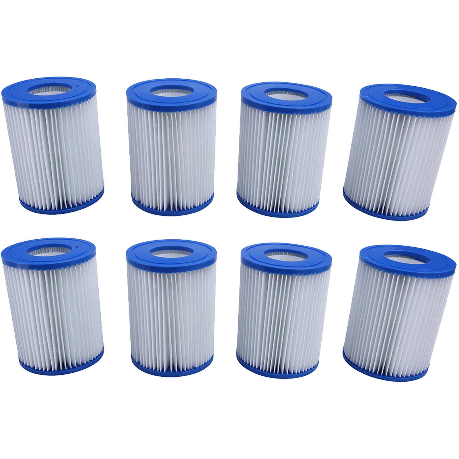 8 x Hot Tub Filters for Bestway Lay Z Spa Swimming Pool Flowclear Pumps