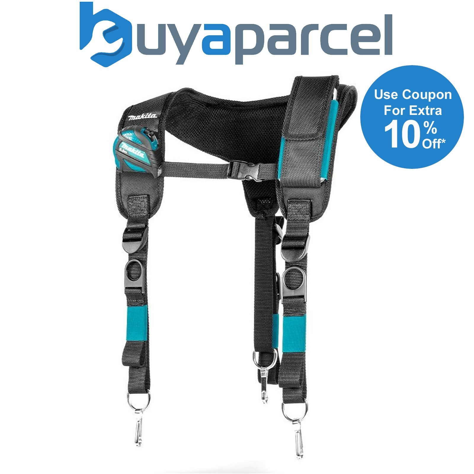 Makita E-15372 Ultimate Heavyweight Support Padded Tool Belt Braces Strap System