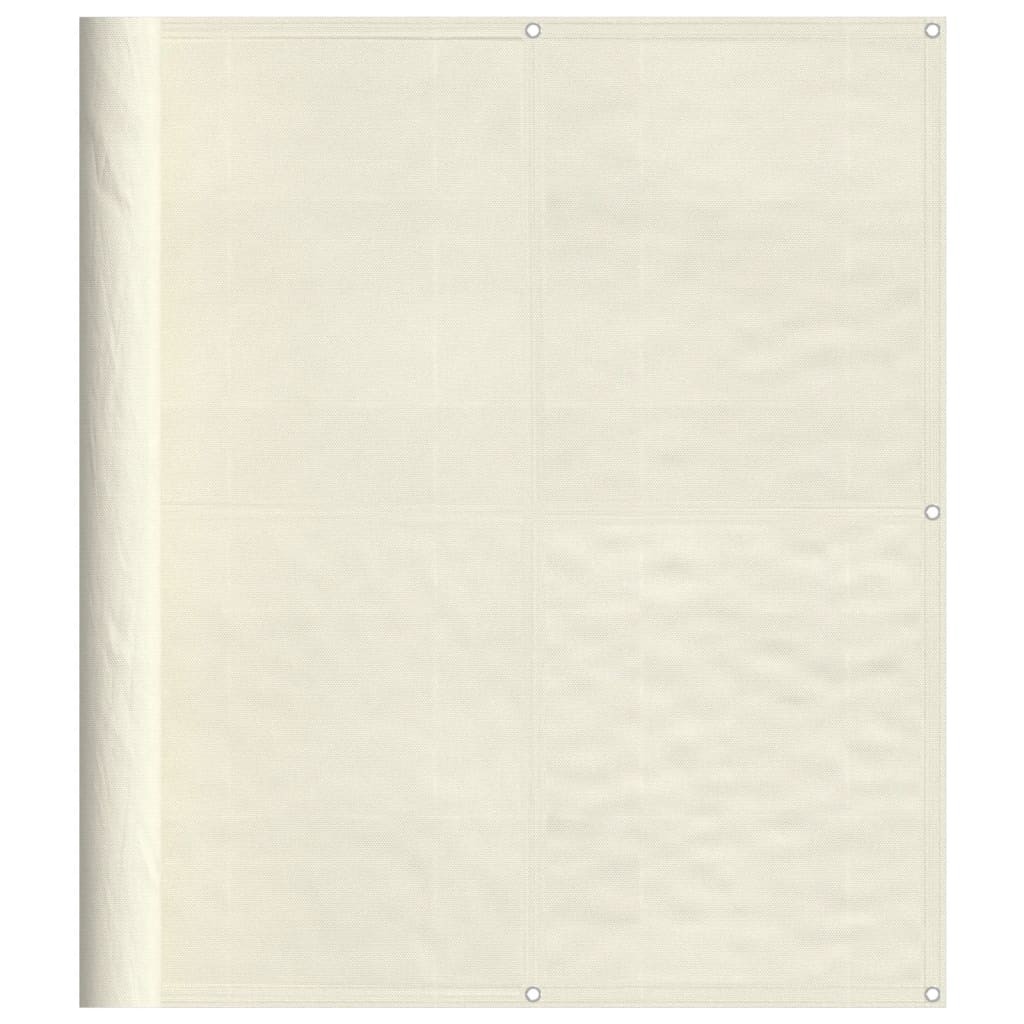 Balcony Screen Garden Fence Privacy Cream 100% Polyester Oxford vidaXL