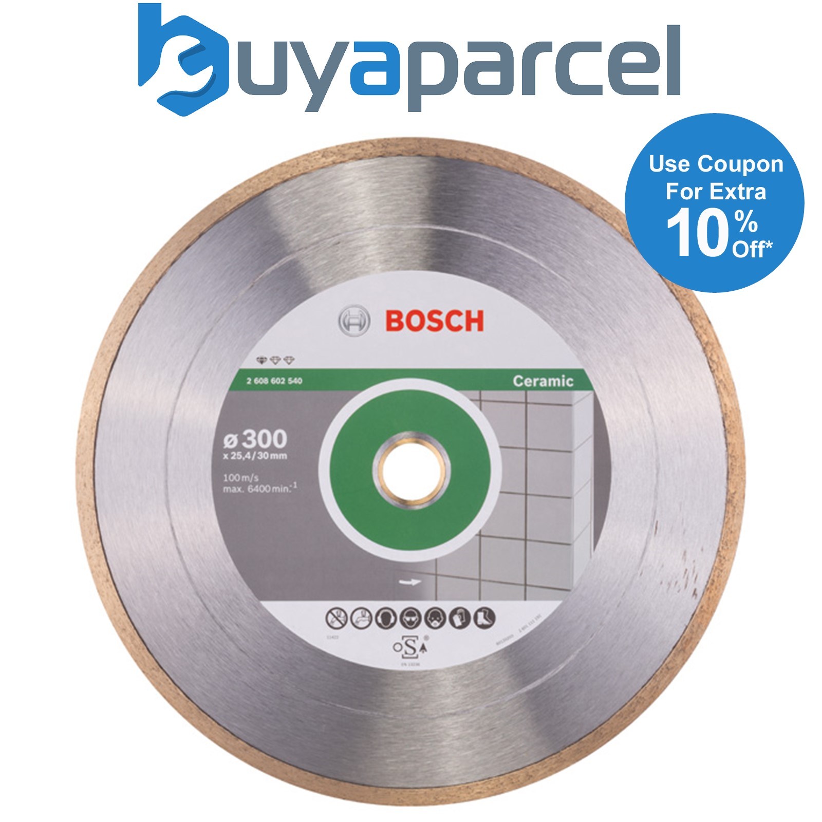 Bosch Diamond cutting discs Standard for Ceramic diamond cutting disc 2608602540