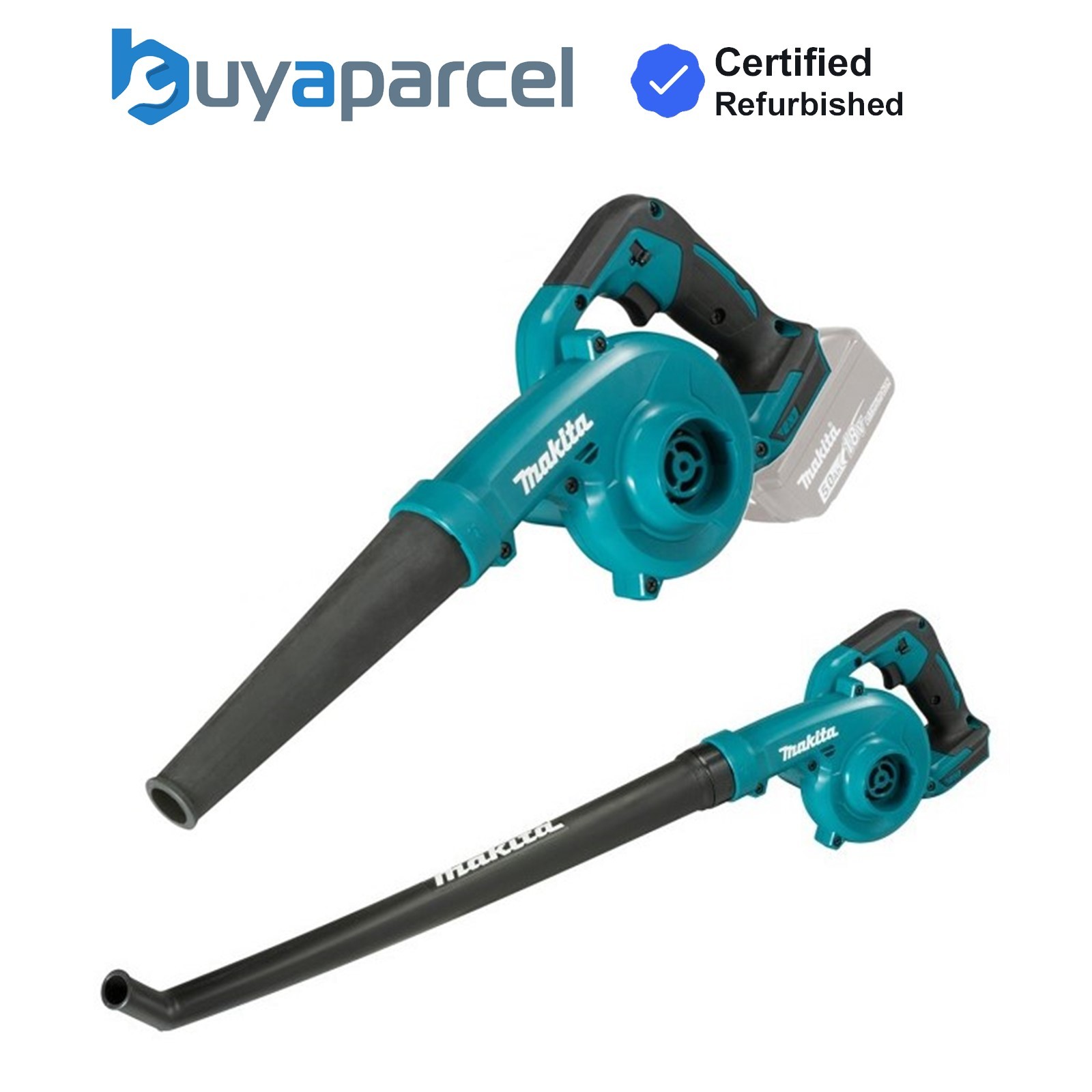 Makita DUB185Z DUB186Z 18v Cordless Garden Leaf Blower Variable Speed 2 Nozzles