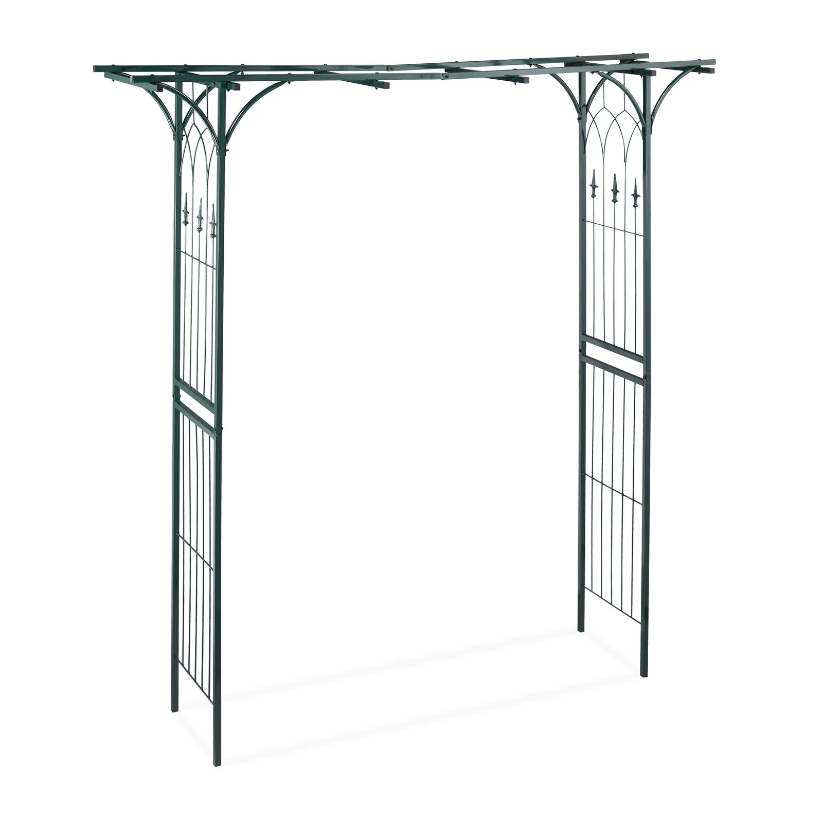Rose arch Climbing Frame Decorative Arbor 11 kg Dark Green Rose Trellis Durable