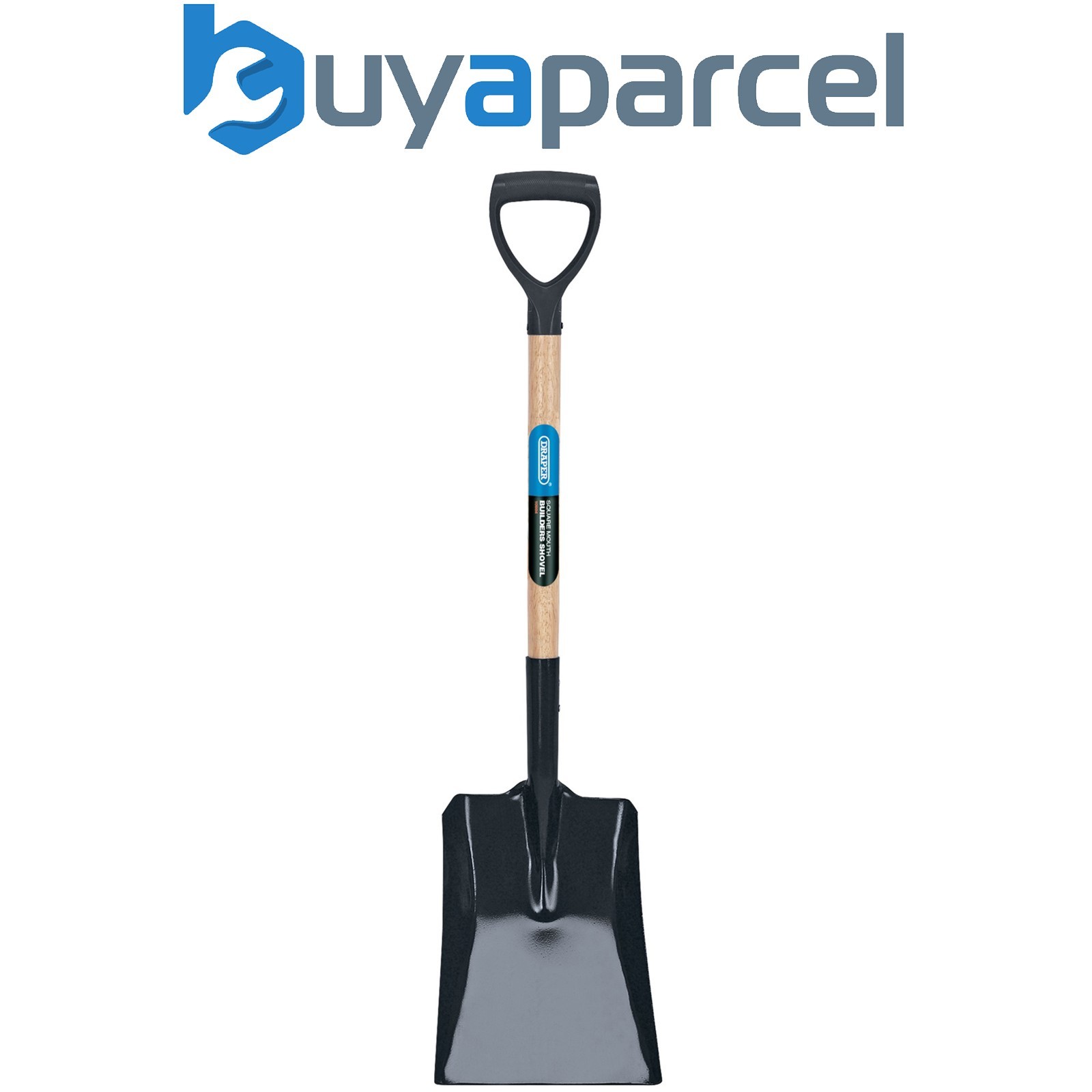 Draper 10904 Carbon Steel Square Mouth Builders Shovel with Hardwood Shaft