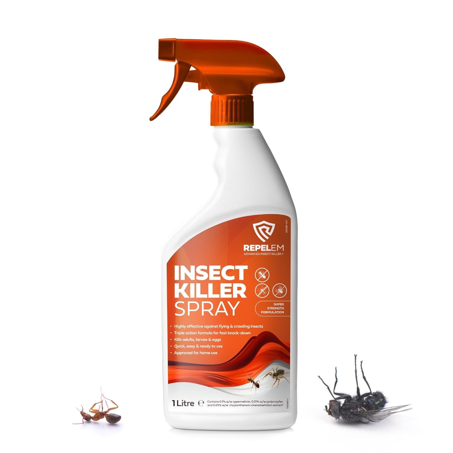 REPELEM Insect Killer Spray - Professional Strength Flying & Crawling Insect Tr