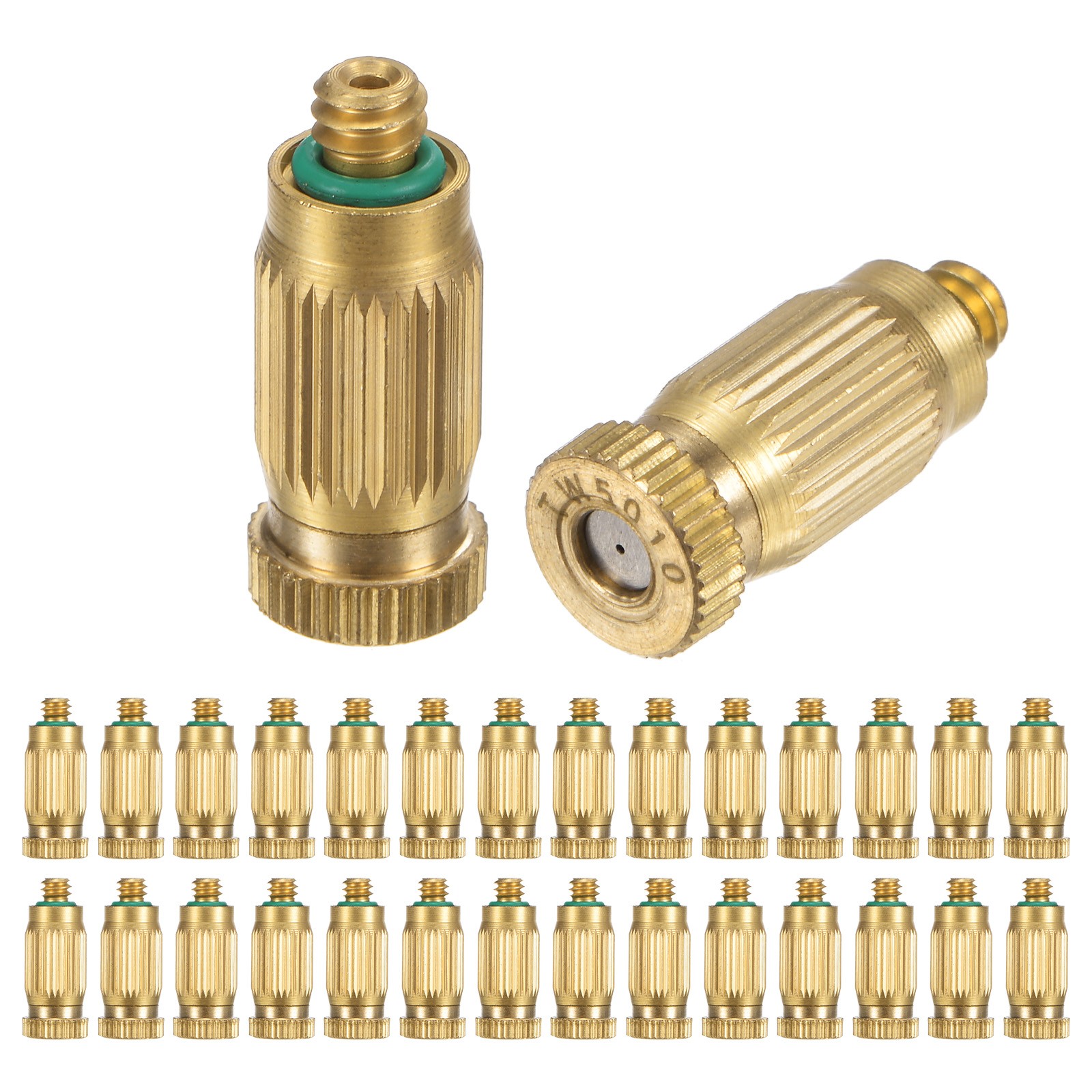 30-Pack Brass Misting Nozzles, 0.02"/0.5mm Misting System Parts [10/24 UNC]