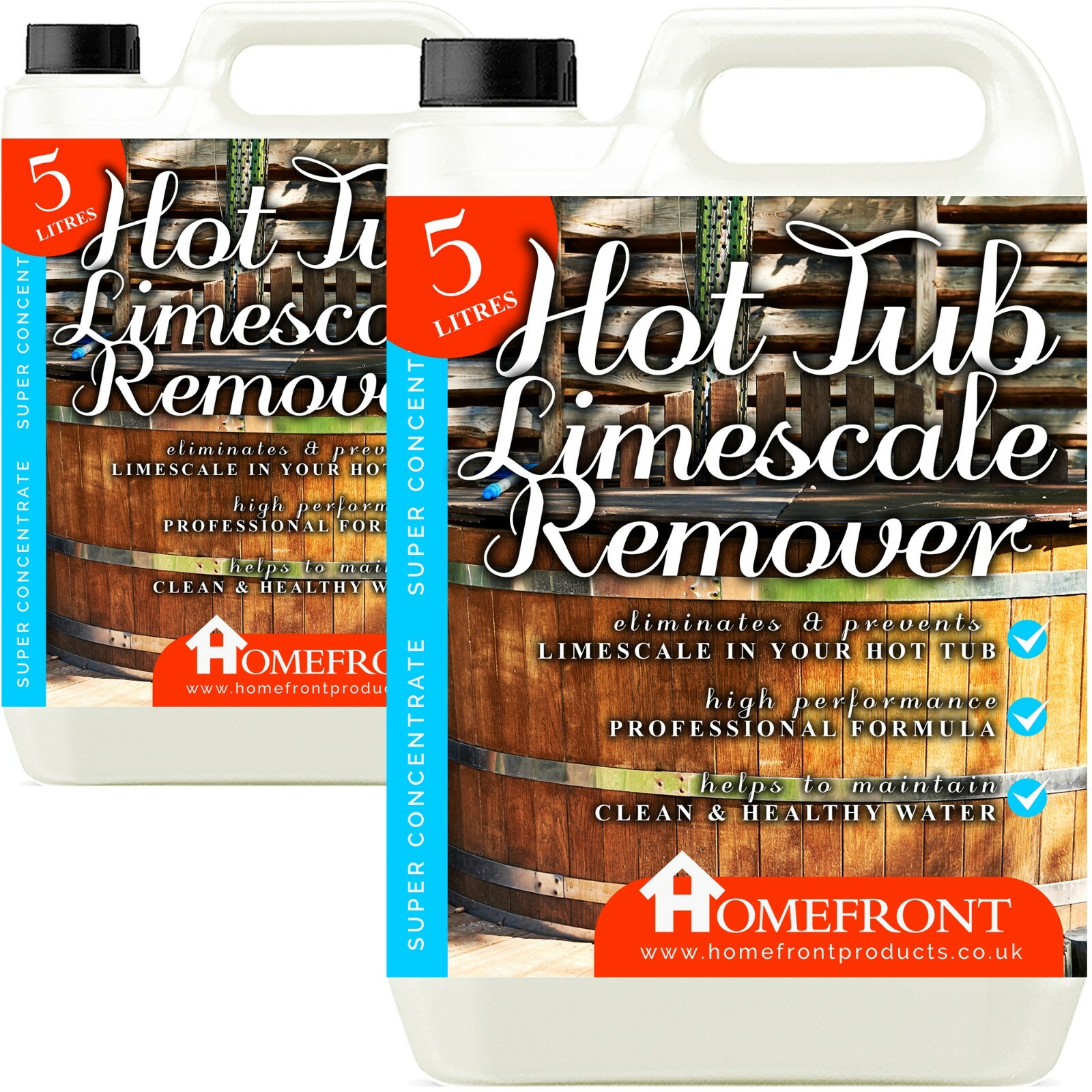 Homefront Hot Tub Spa Whirlpool Descaler Stop Limescale Prevention Inhibitor 10L