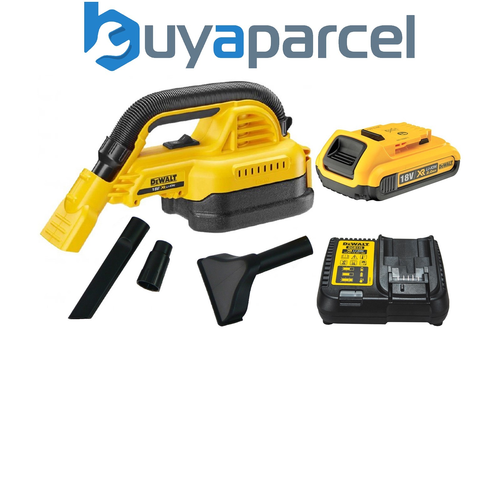 DeWalt DCV517N XR Handheld 18v Wet Dry Cordless Vacuum + 2.0ah Battery, Charger