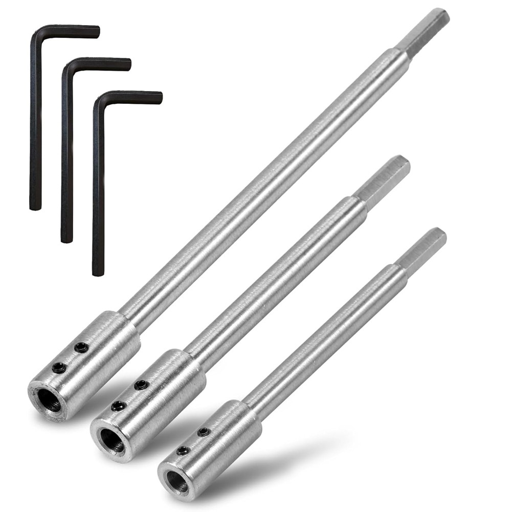 Forstner Bit Extension for 3/8Inch Round Shank, High-Carbon Steel Wood3750