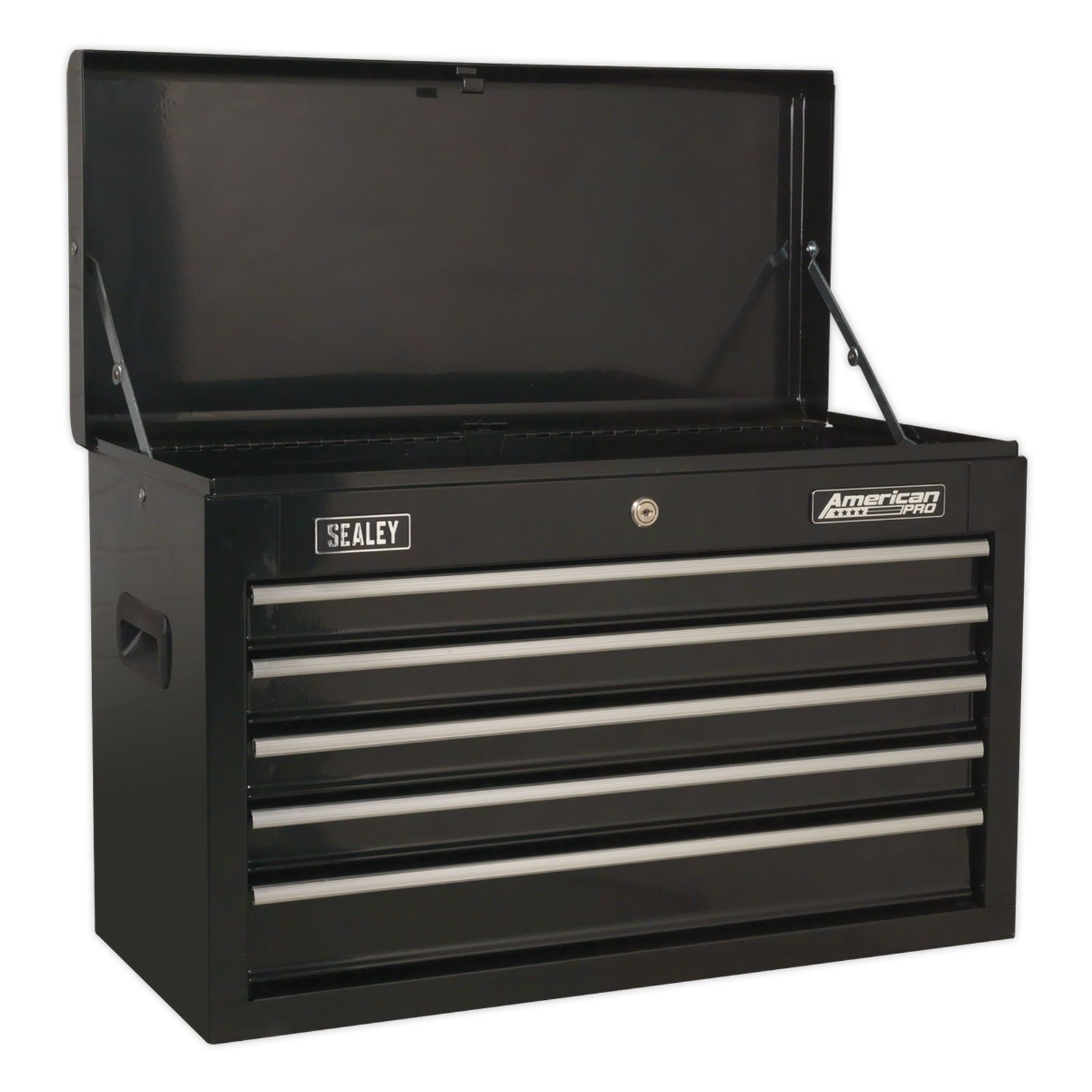 1x Sealey Black Topchest 5 Drawer With Ball Bearing Runners - AP225B