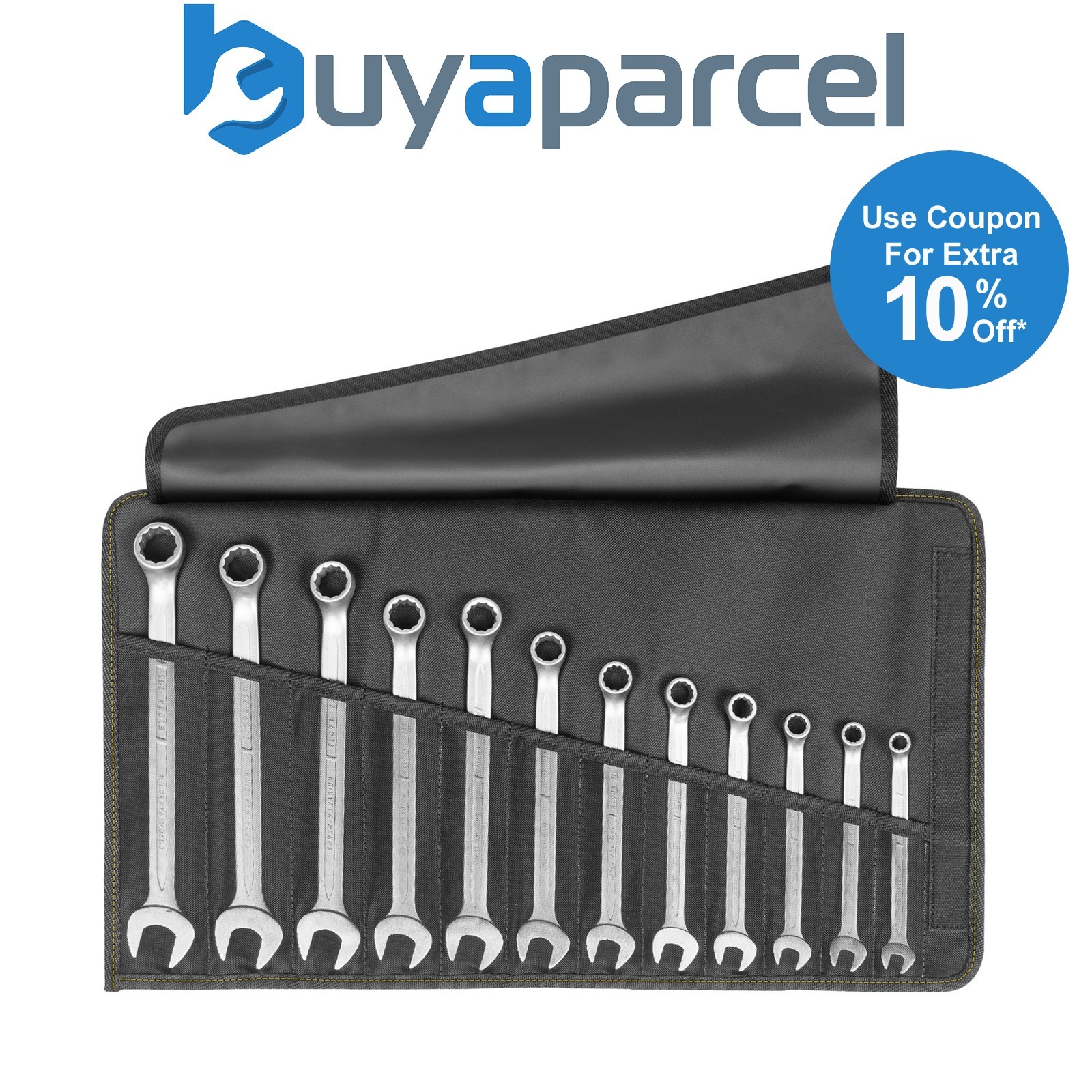 Draper 18135 Elora Metric Combination Spanner Set (12 Piece)