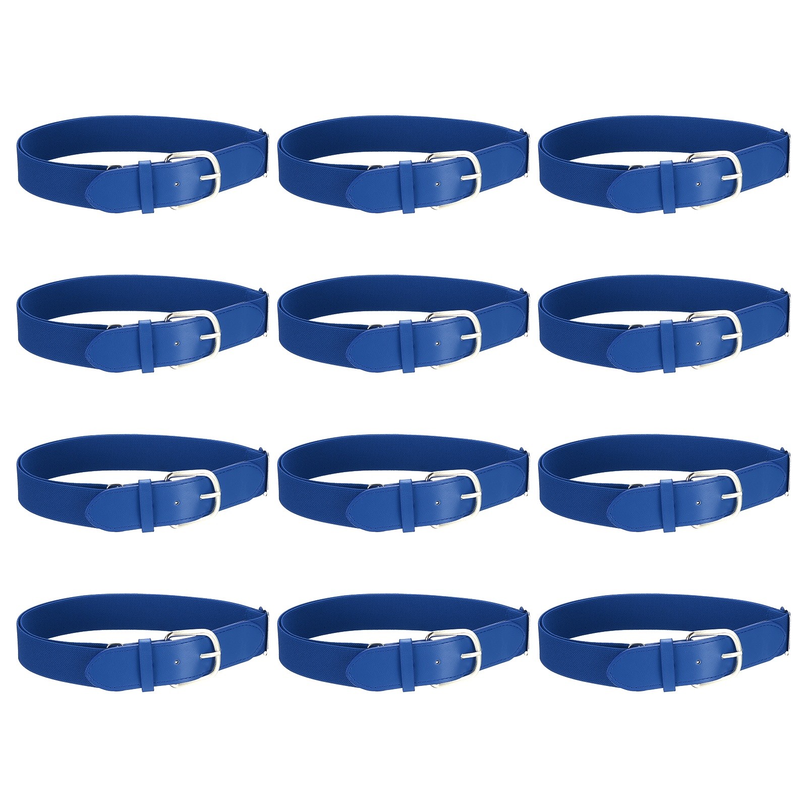 Baseball Belt Softball Belt Fit for Adult- (12 Pack, Blue)