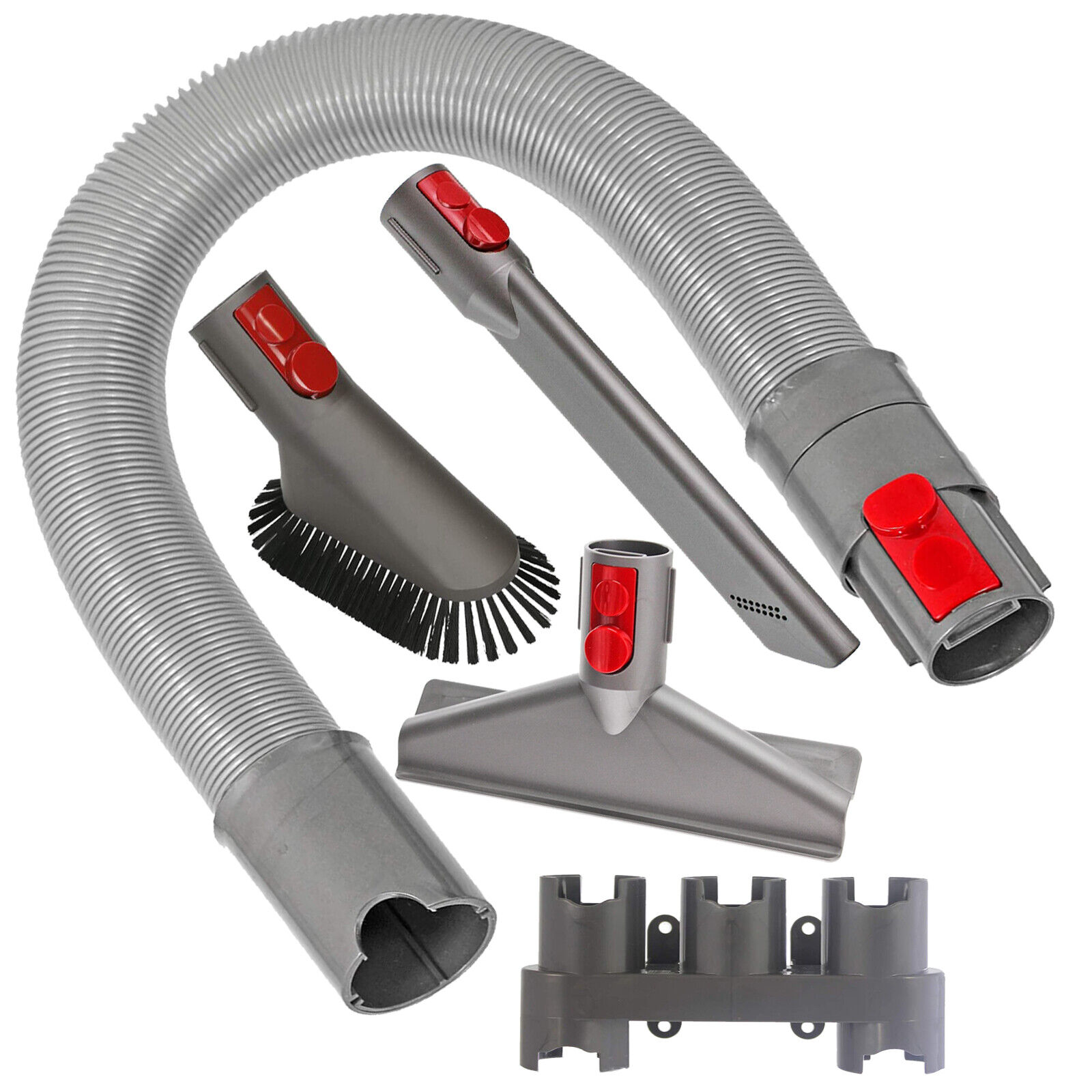 Tool Kit for DYSON V7 SV11 Hose + Crevice Dusting Brush Mattress + Storage Rack