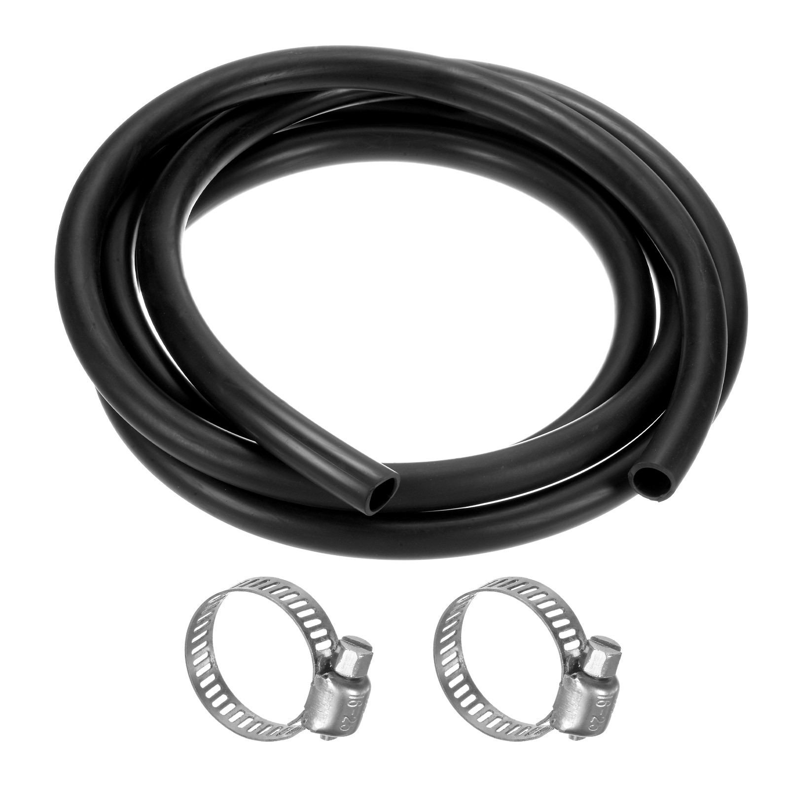Lubricating Oil Hoses, 15mm x 20mm 9.84FT Rubber Tubing with 6pcs Clamps