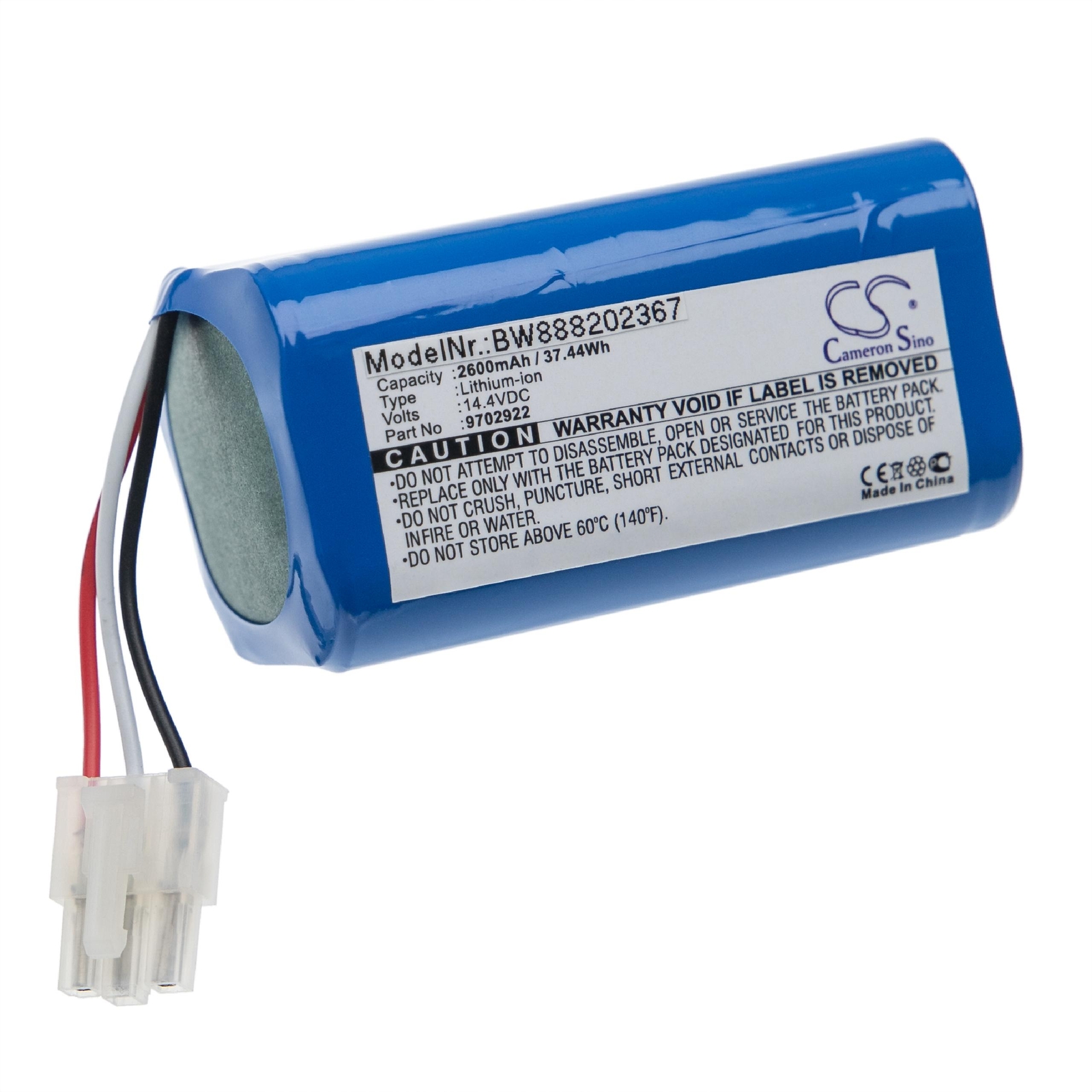Battery for Miele 9702922 2600mAh 14.4V