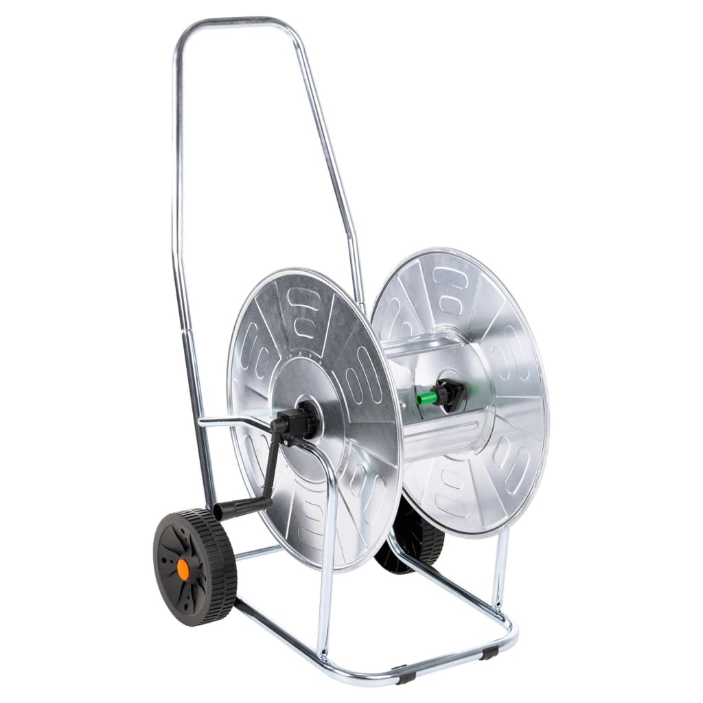 Hose Reel Cart for 80 m 3/4" Garden Trolley Steel vidaXL