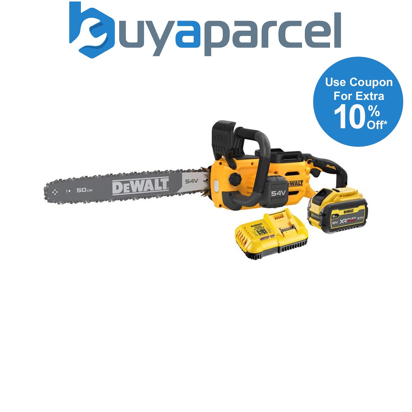 Dewalt DCMCS575X1-GB XR FlexVolt Chainsaw 50cm Bar 54V 1 x 3.0Ah Li-ion