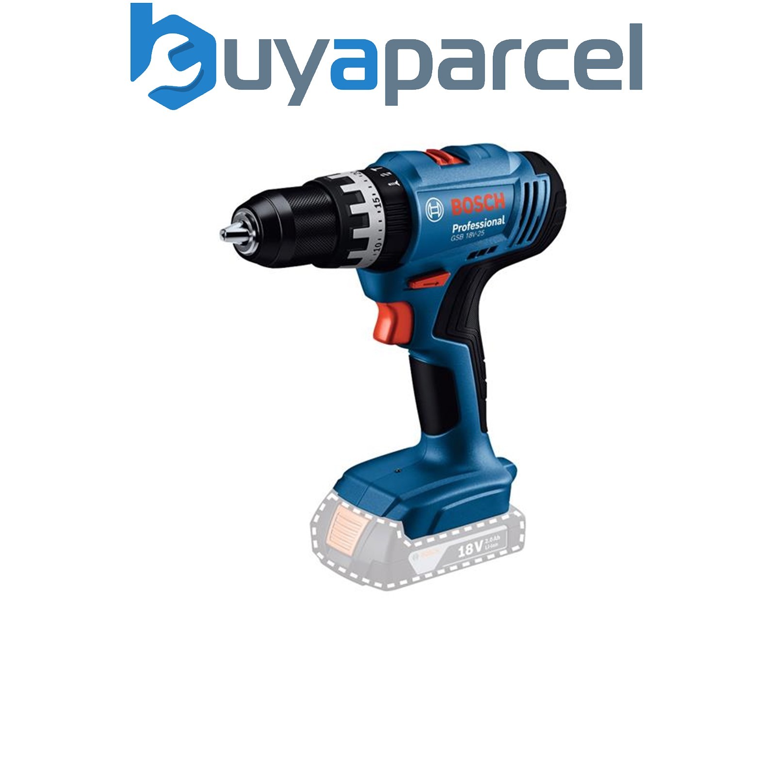 Bosch 06019K9300 GSB 18V-25 Professional Combi Drill 18V Bare Unit BSH6019K9300