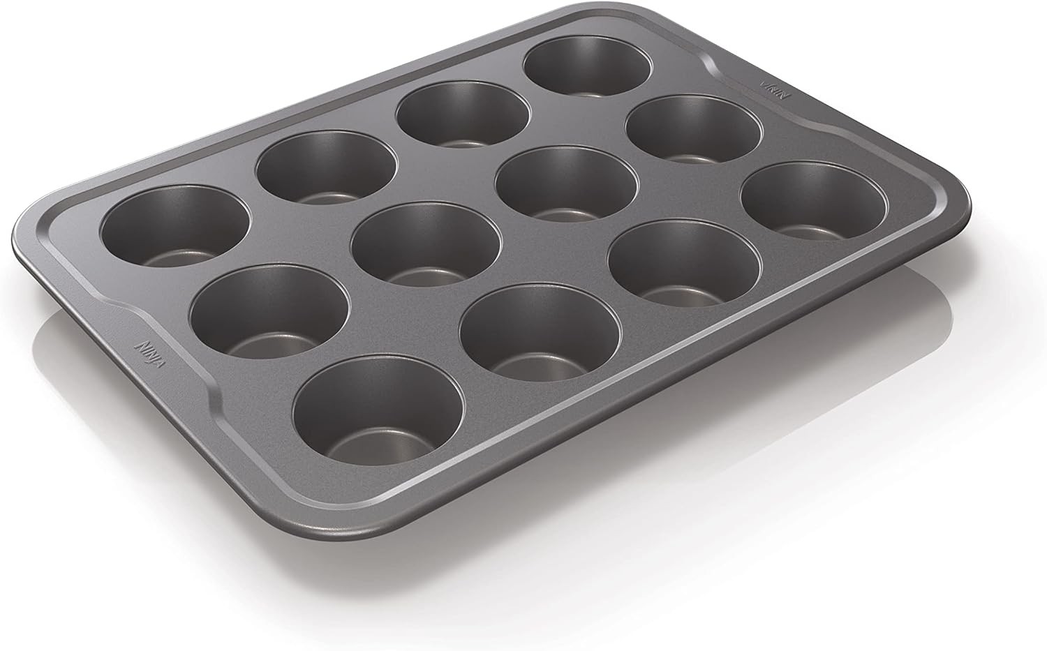 Ninja B30212EUUK Foodi ZEROSTICK 12 Cup Muffin Tray Non-Stick Heavy Duty Grey