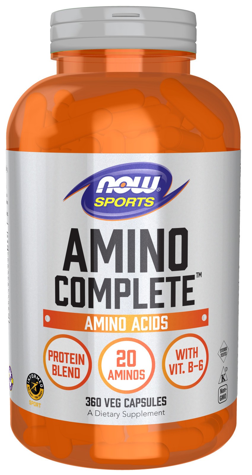 Now Foods Amino Complete 360Caps L-Tryptophan/L-Arginine/L-Ornithine/L-Glutamine
