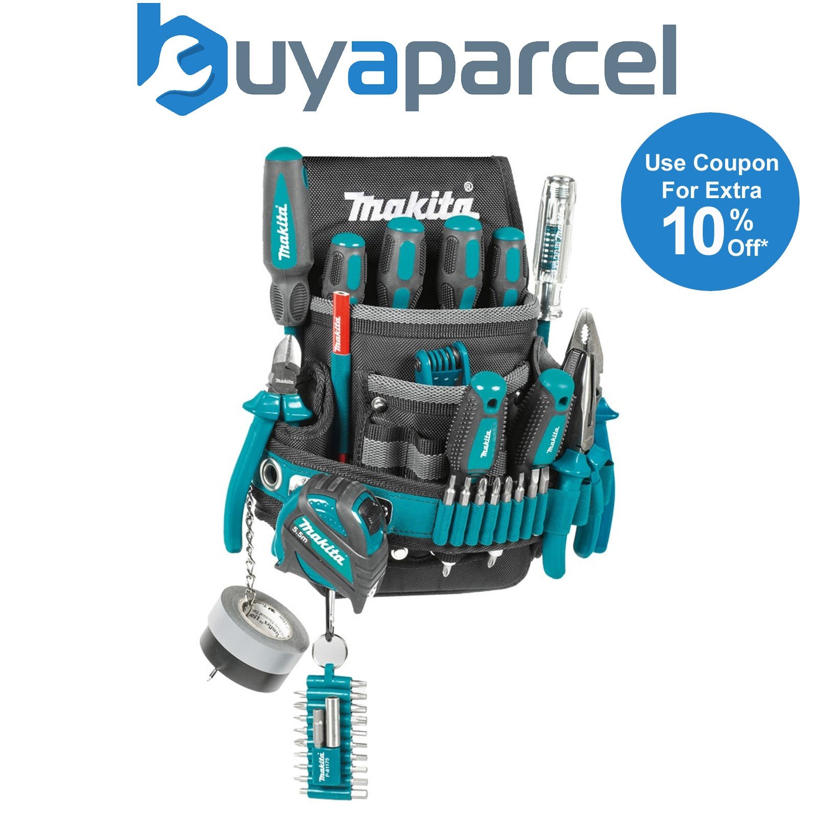 Makita E-15241 Ultimate Electricians Screwdriver Tool Pouch Holder Strap System