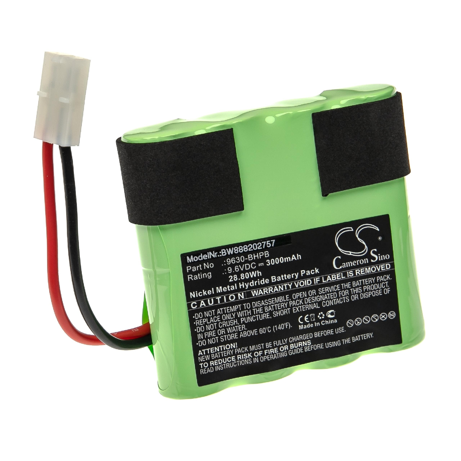 Battery for Water Tech Pool Blaster Max CG 3000mAh 9.6V NiMH