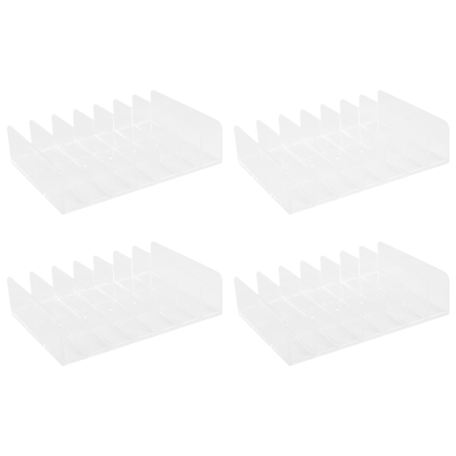 4 Pcs Clear Acrylic CD Holder with Tackable CD DVD Display Rack CD Storage6218