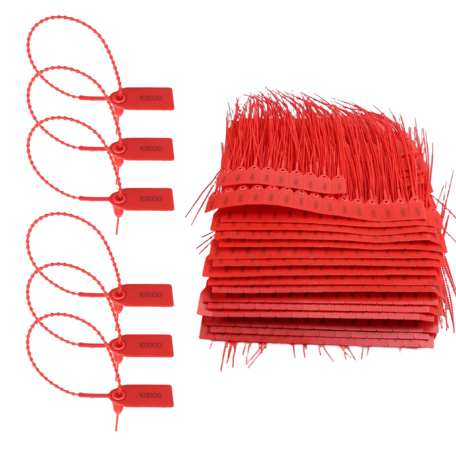 1000 Pcs Plastic Tamper Seals Seals Safety Numbered Zip Ties Labels Q2M26485