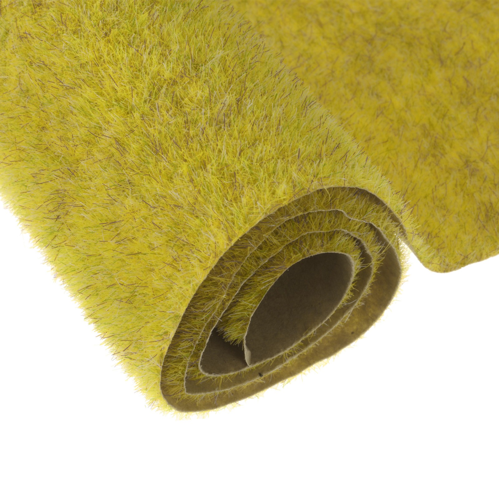 7pcs Artificial Model Grass Mat 14" x 20" Golden Yellow Realistic Fake Turf