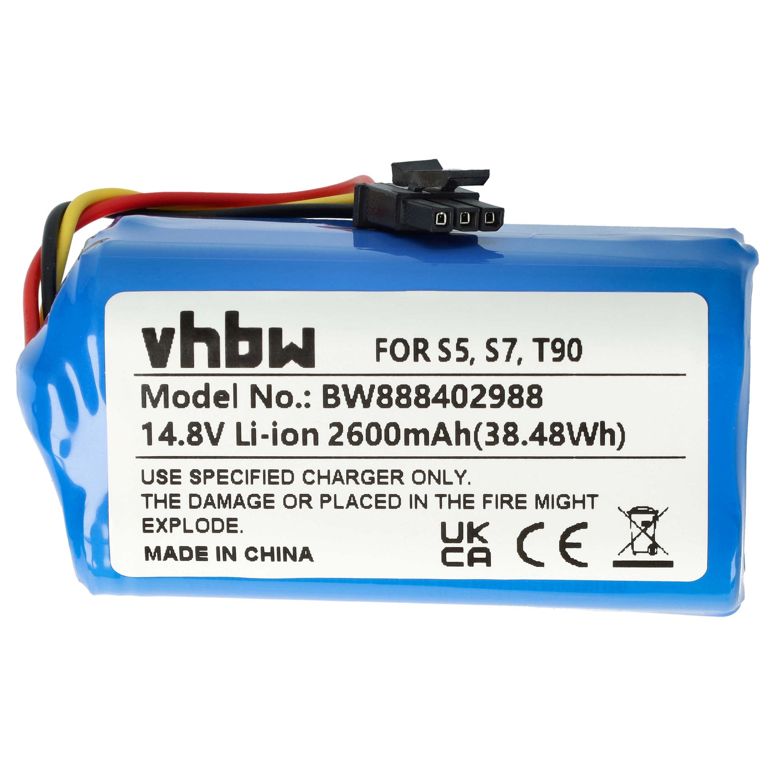 Battery for Qihoo T90 S7 S9 360 S5 X9 2600mAh 14.8V