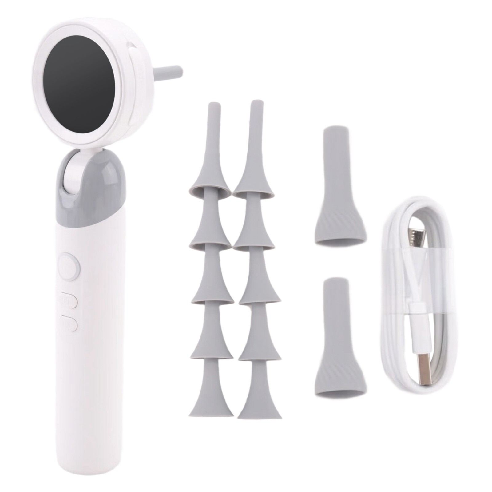 Visual Ear Otoscope 1.38 Inch IPS Endoscope 1080P Camera Ear Wax Clean3541