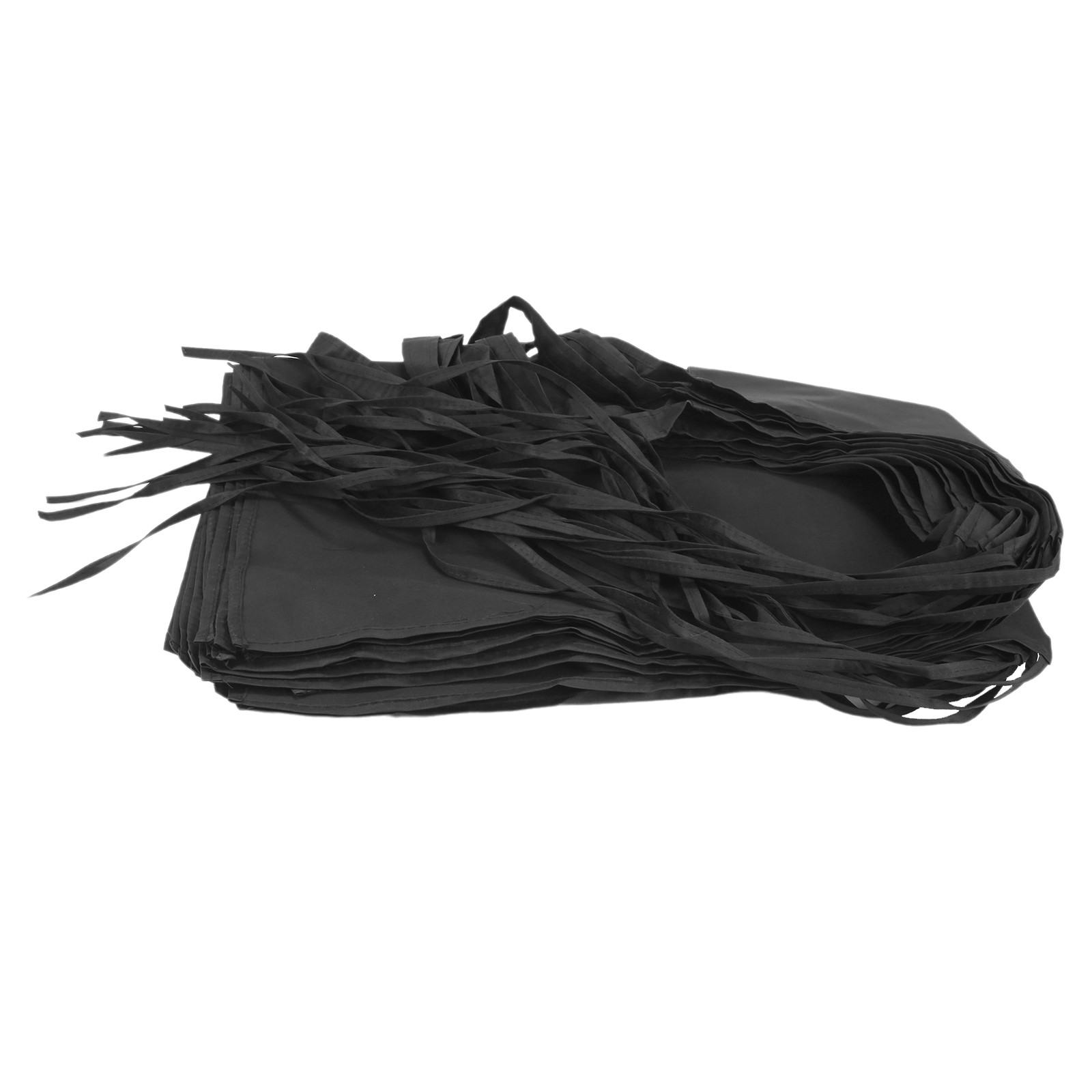 12 Pack Bib Apron - Unisex Black Apron Bulk with 2 Roomy Pockets Machine1651