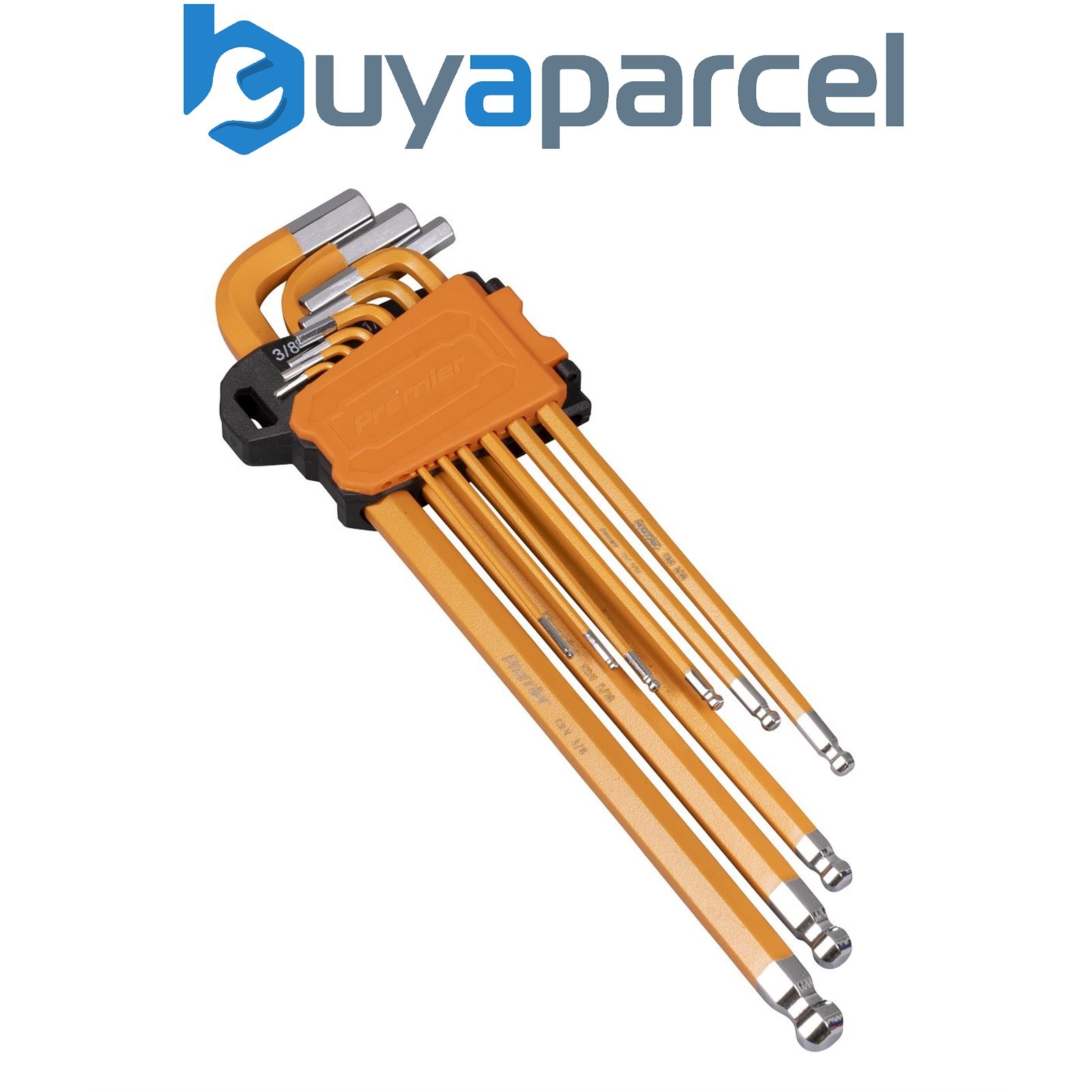 Sealey AK7175 Premier Imperial Extra-Long Ball-End Hex Key Set 9pc