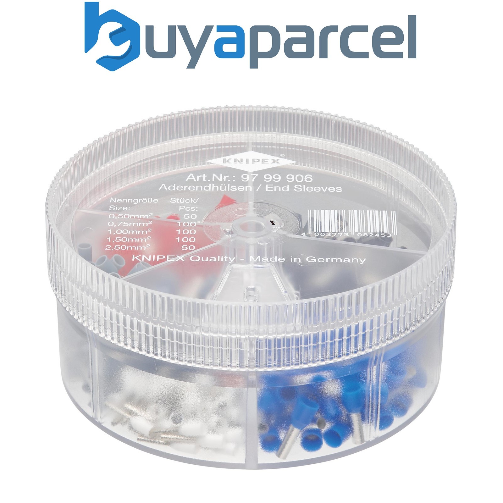 Draper 24633 KNIPEX 97 99 906 Assortment Boxes with 450 insulated Wire Ferrules