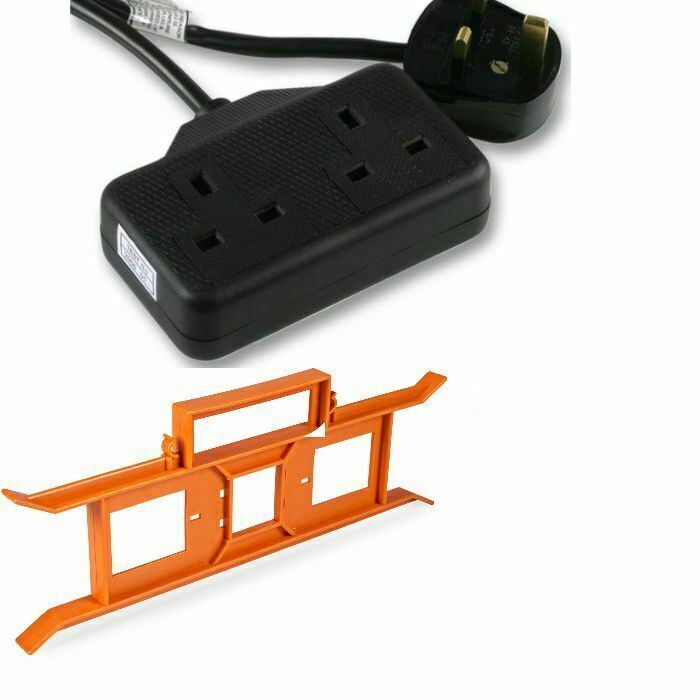Ex-Pro Extension Lead 15m H-Frame - Two Socket – Tidy Power Lead/Cable Holder BK