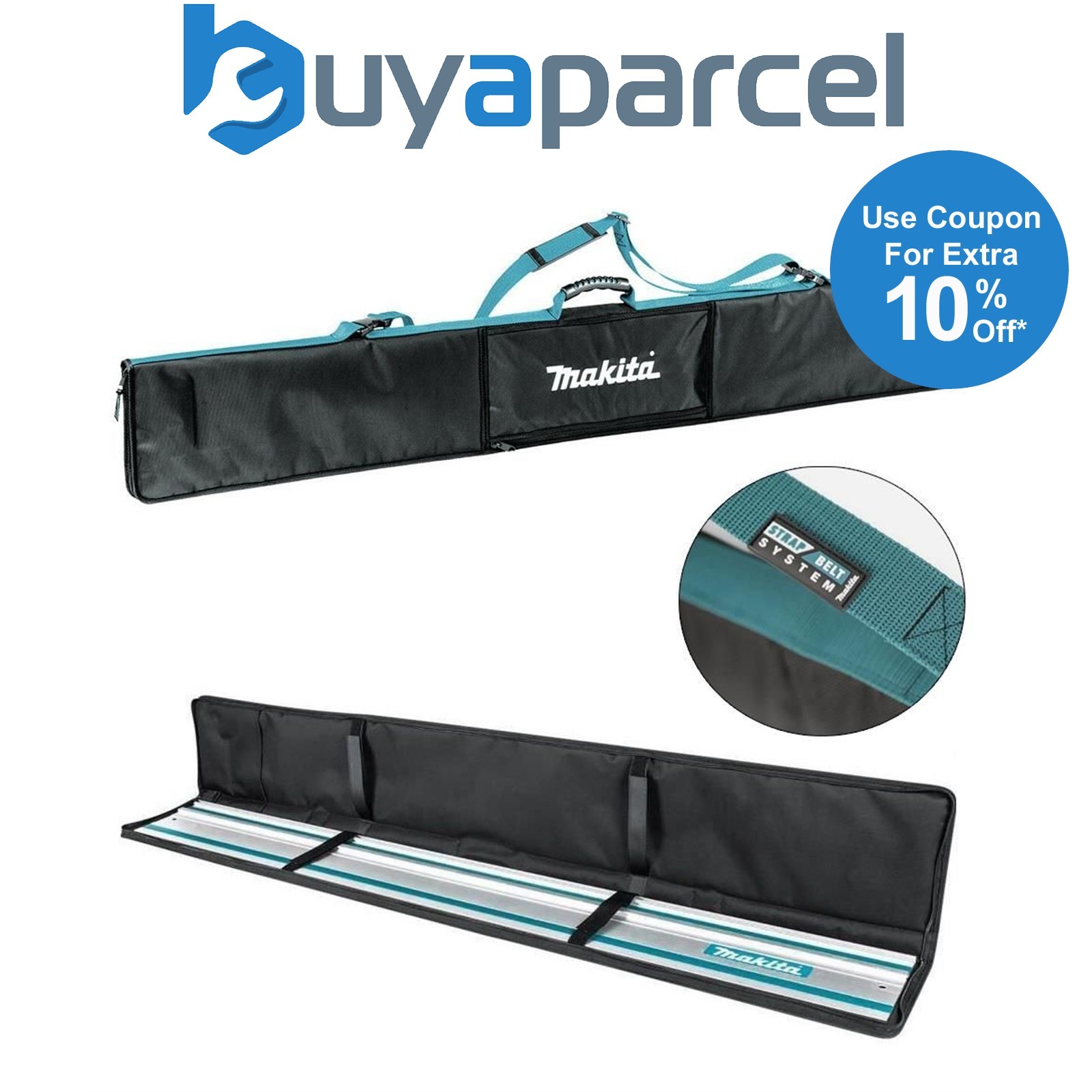 Makita E-05664 Guide Rail Bag For 2x 1.5m Rails Clamps +Pocket SP6000 DSP600 Saw