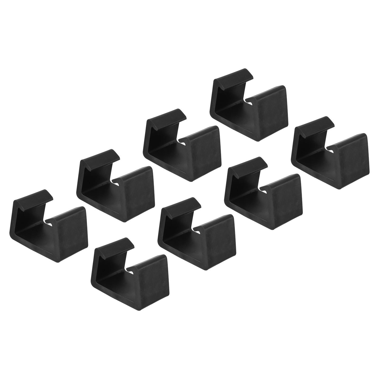 20pcs Patio Furniture Clips, Sofa Wicker Chair Clamps for Outdoor, Black