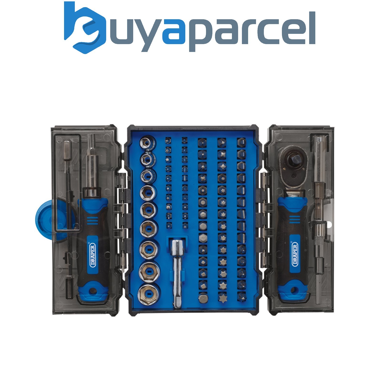 Draper 28029 Ratchet and Screwdriver Bit Set (78 Piece)