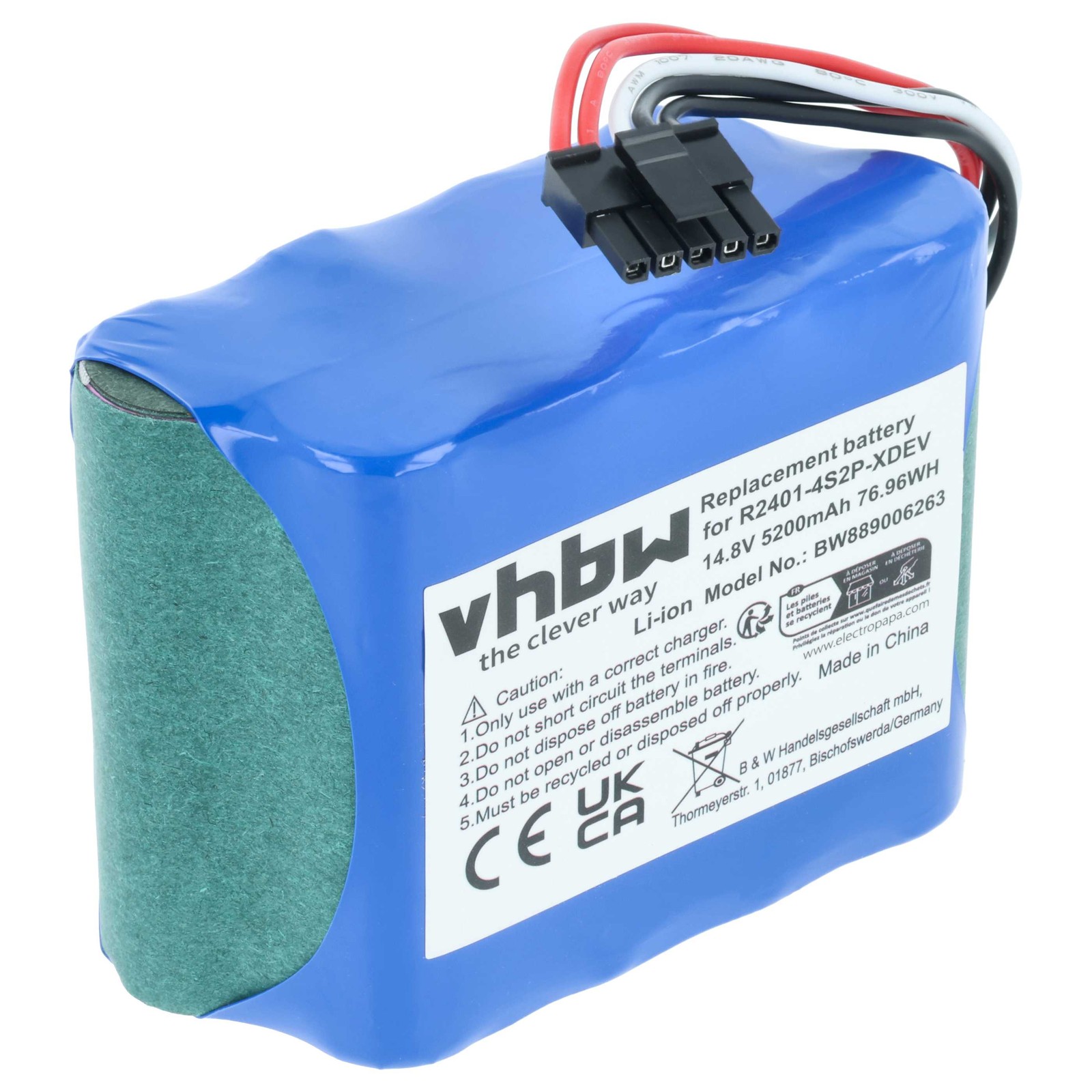 Battery for Dreame R2401-4S2P-XDEV 5200mAh 14.8V
