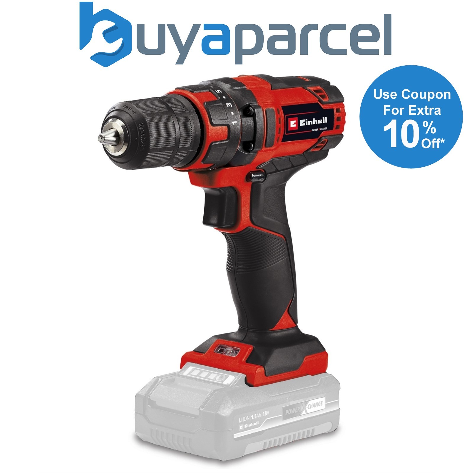 Einhell 18v Cordless Drill Driver PXC TE-CD18/35 SOLO Power- X-Change PXC - Bare