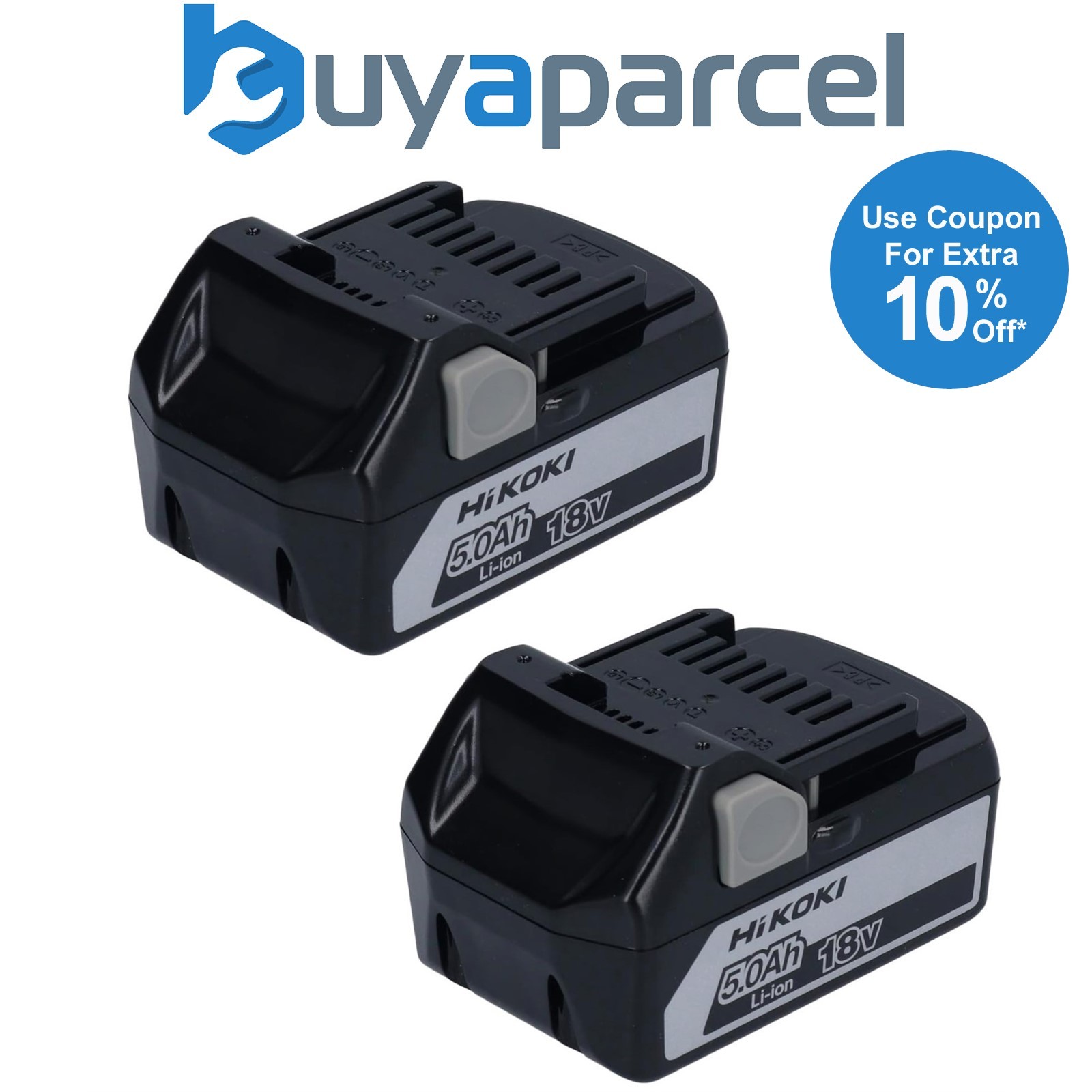 X2 HiKOKI BSL1850 18V 5.0ah Li-ion Compact Battery Slide Battery Pack Hitachi