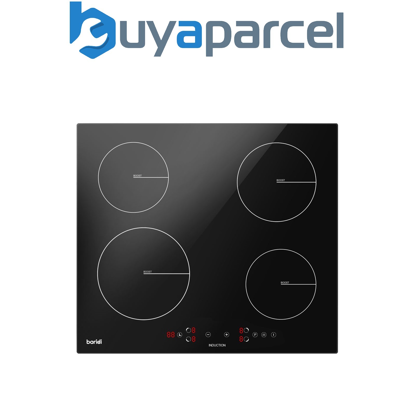 Sealey DH177 Baridi Integrated Induction Hob with 4 Cooking Zones 60cm 2800W Out