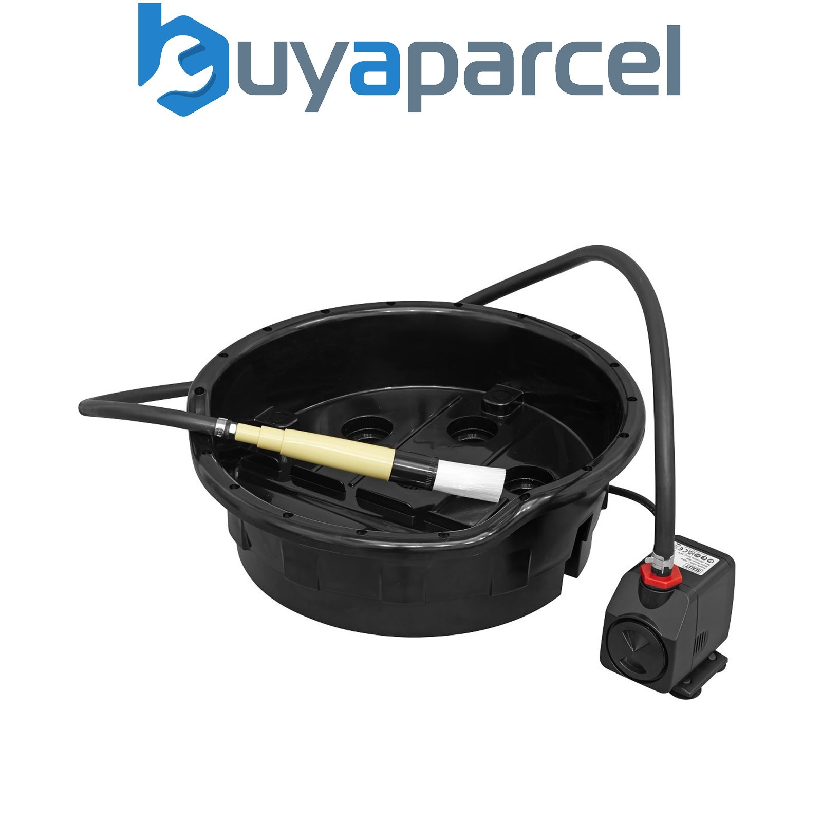 Sealey SM220 Portable Parts Washer Bucket with Brush 14L